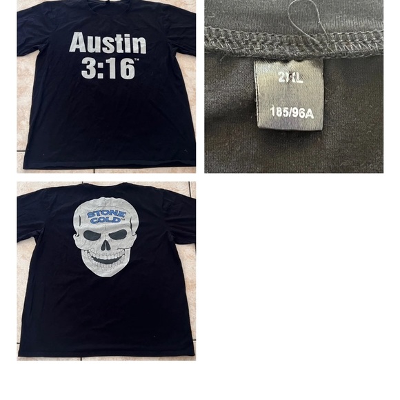 WWE LEGENDS AUSTIN 3:16 Stone Cold Steve Austin T-Shirt 2XL - Picture 4 of 4
